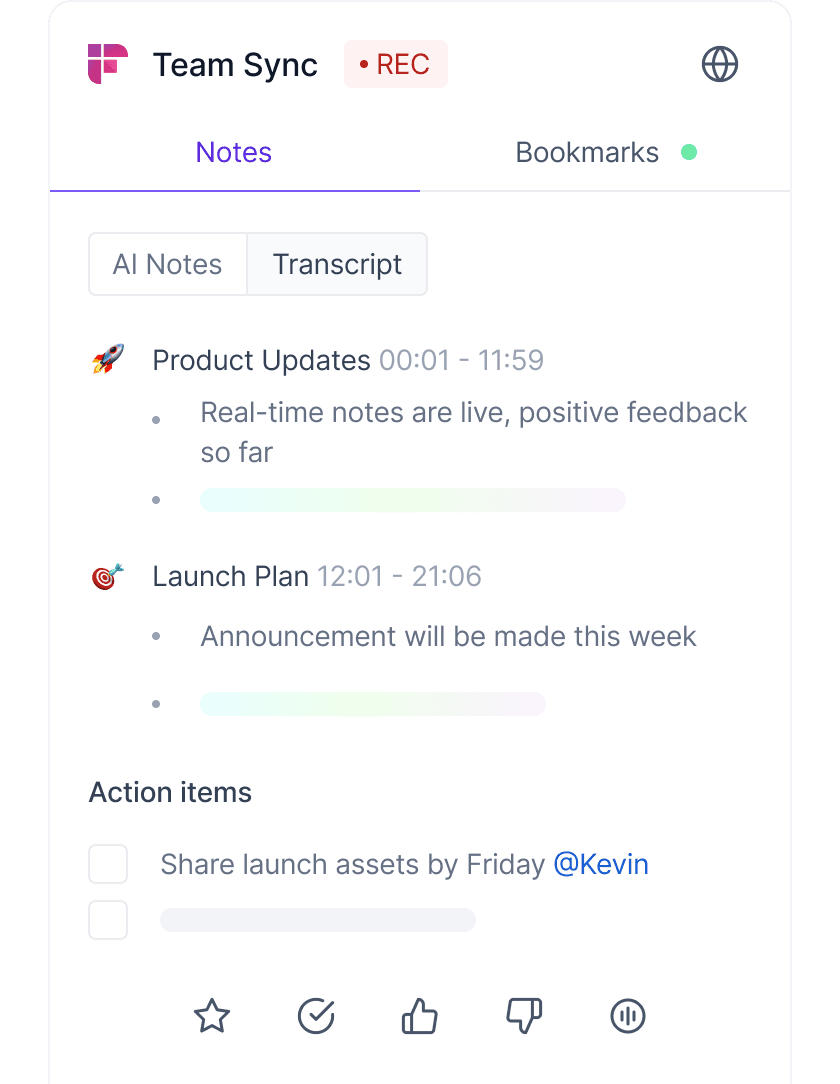 Real-Time Meeting Notes