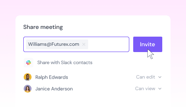 Share meeting