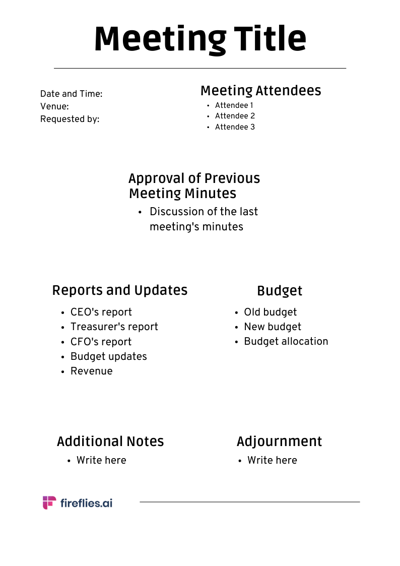 9 Meeting Minutes Templates for Every Type of Meeting You'll Ever Have