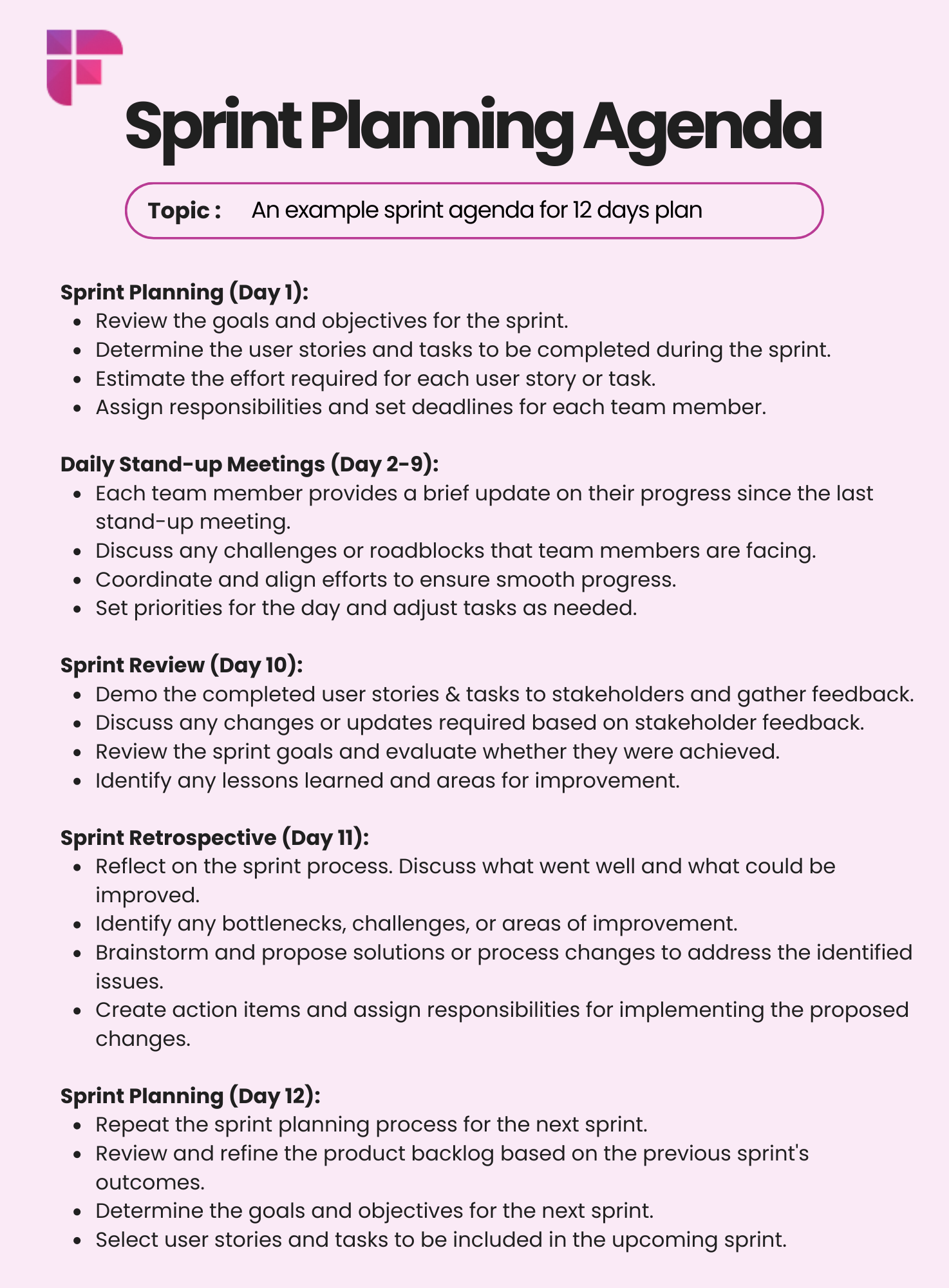The Complete Guide On Sprint Planning Agenda With AI