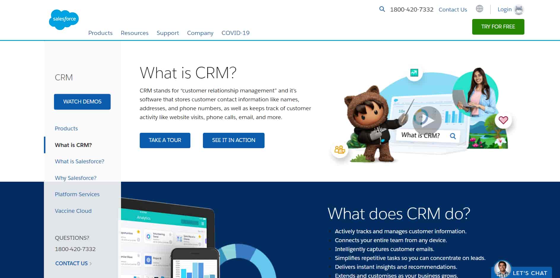 Salesforce CRM with its customized reports is the best CRM for small business