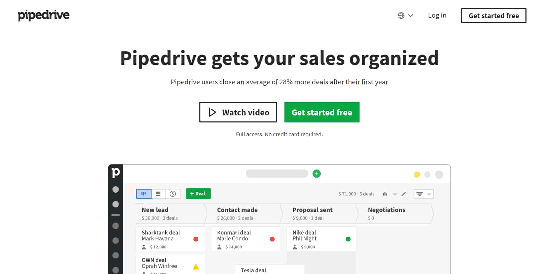 Pipedrive is the best CRM for small business that wants their sales and important activites organized