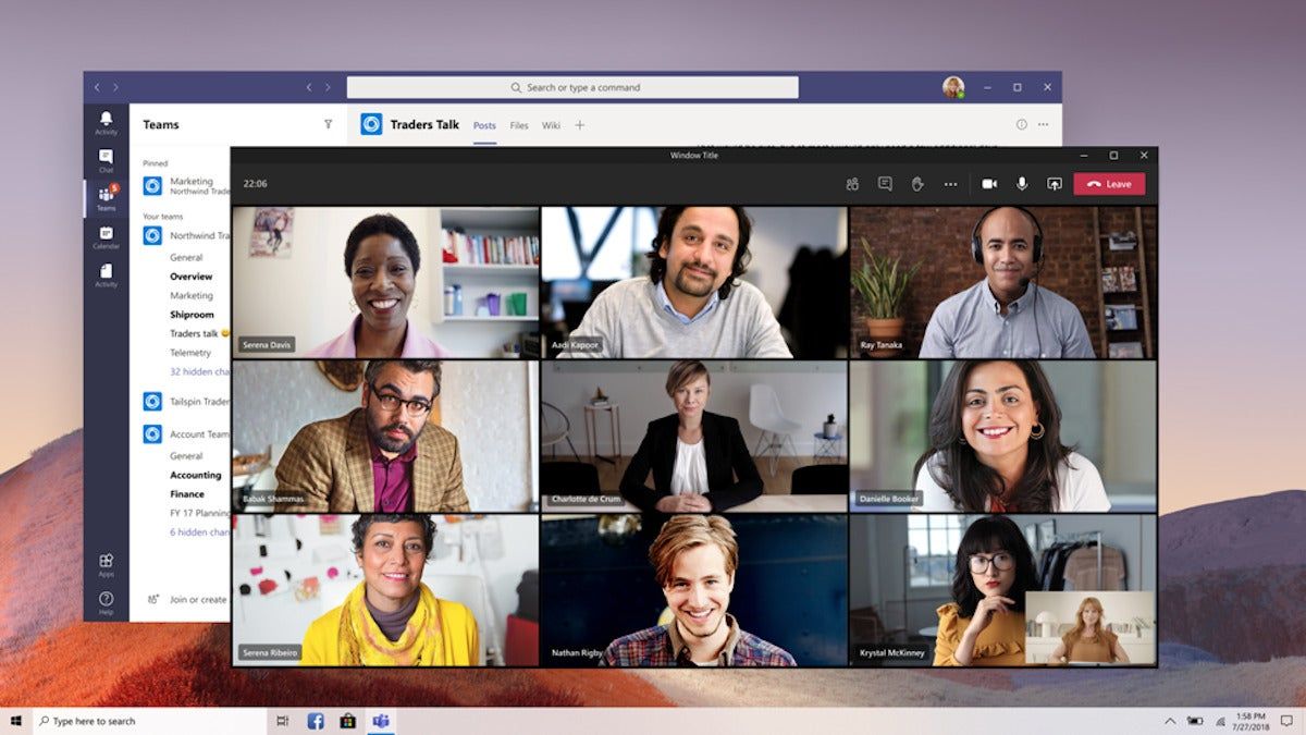 Online meeting tool: Microsoft Teams