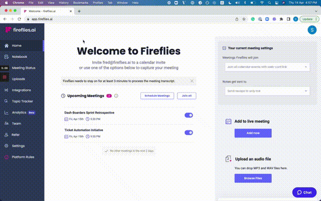 Fireflies Notebook Channels