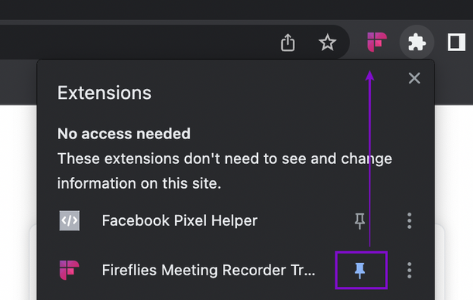 Fireflies Chrome Extension