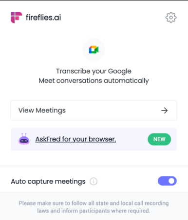 Google meet transcription - View recorded meetings on Fireflies