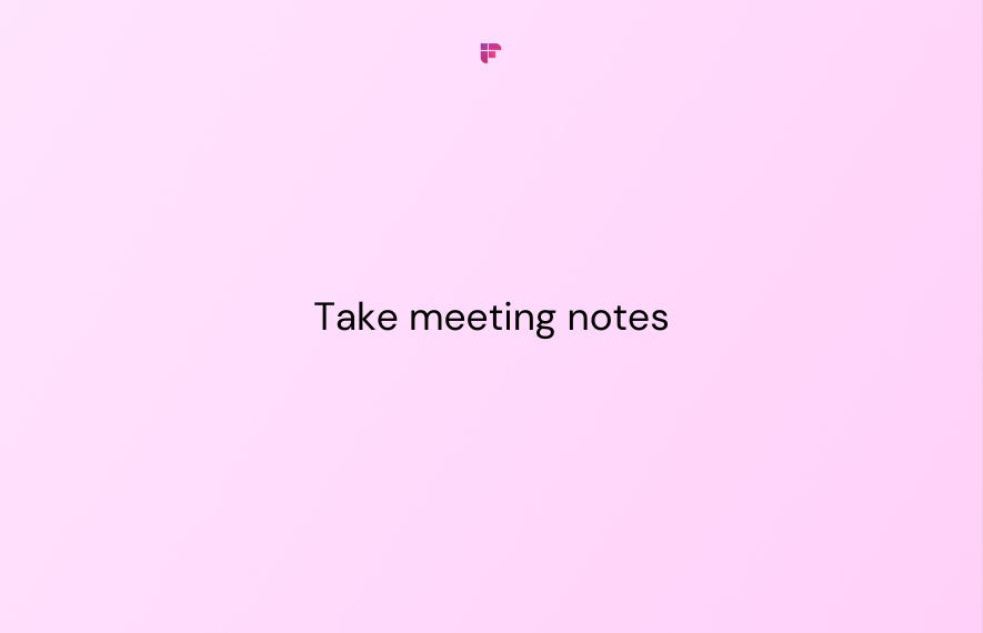 taking notes meeting