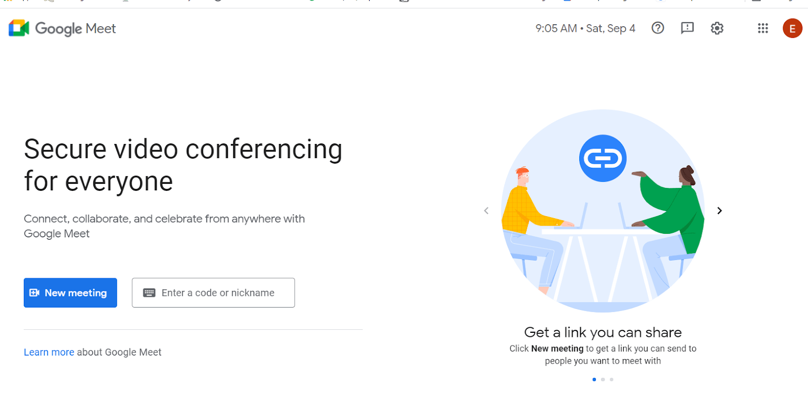 Google Meet meeting management software