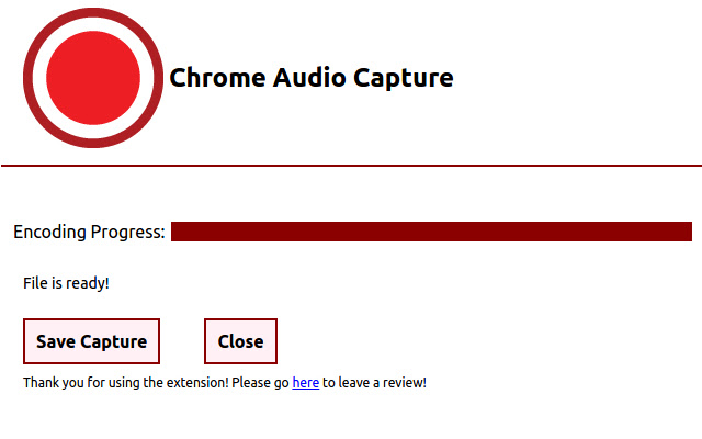 chrome audio capture