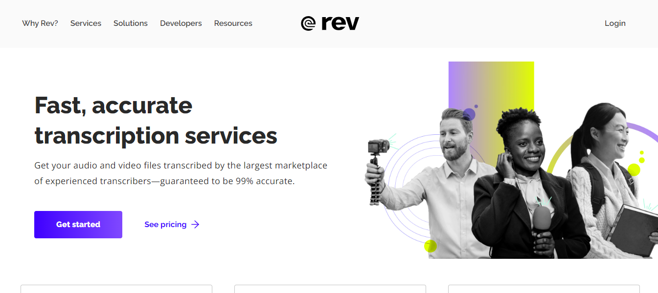 Rev homepage