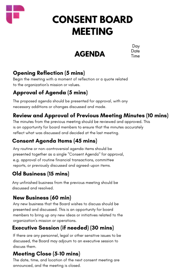 How to Write an Agenda for a Meeting