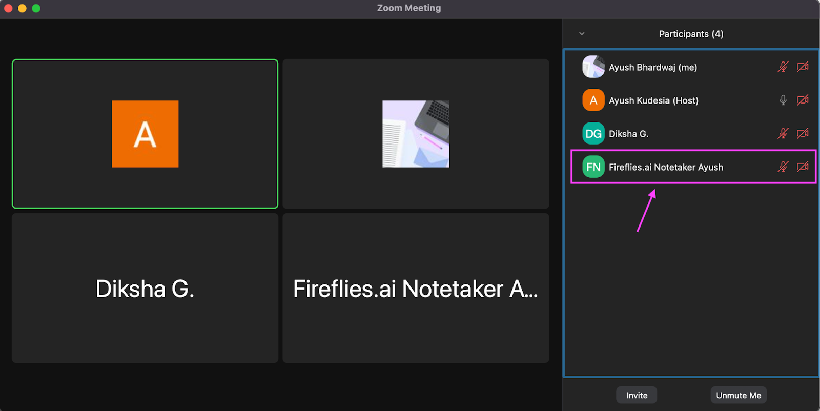 Use Fireflies to transcribe your Zoom meeting - Fireflies notetaker joins the meeting