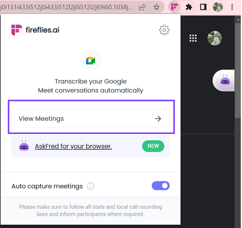 How to transcribe a meeting? with Chrome extension from Fireflies