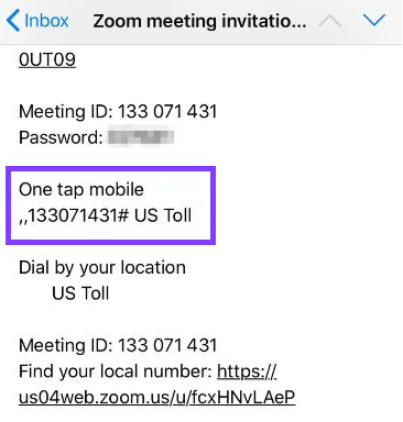 Join zoom meeting by phone