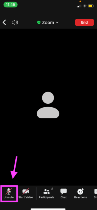 How to mute yourself in a Zoom meeting on mobile