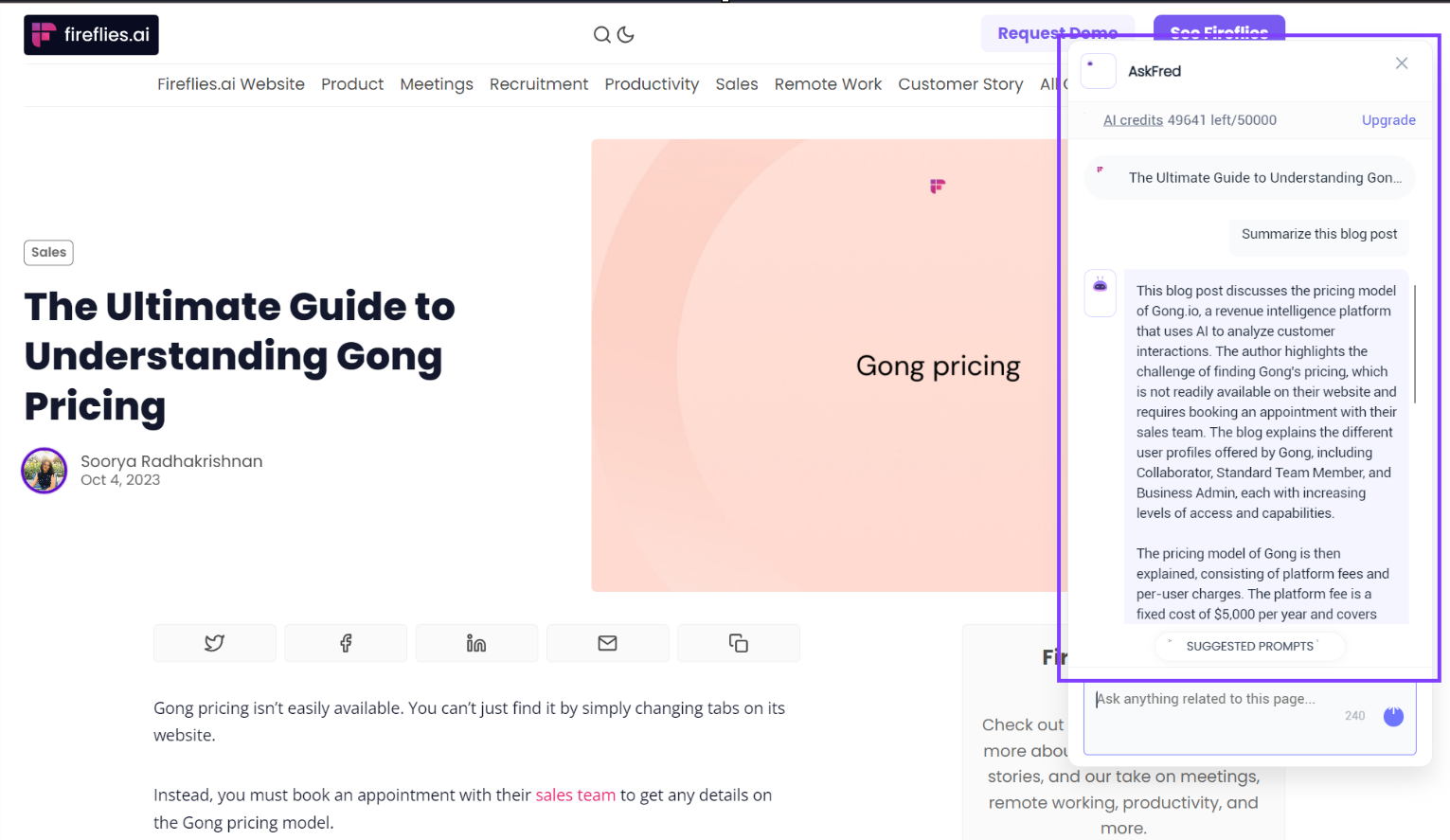 Gong.io Pricing, Alternatives & More 2024