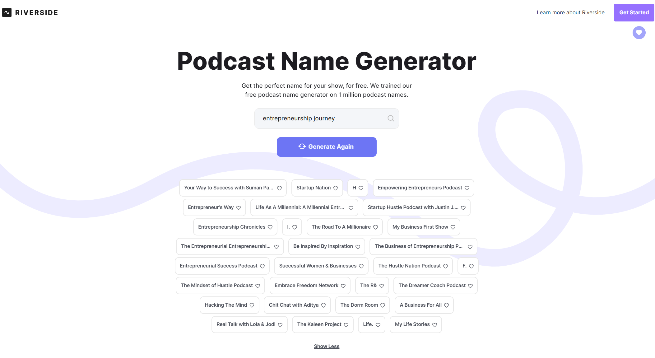 Typical podcast name generator