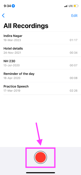 How to record audio on iPhone - Using Voice Memos app