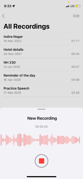 How to record audio on iPhone - Using Voice Memos app