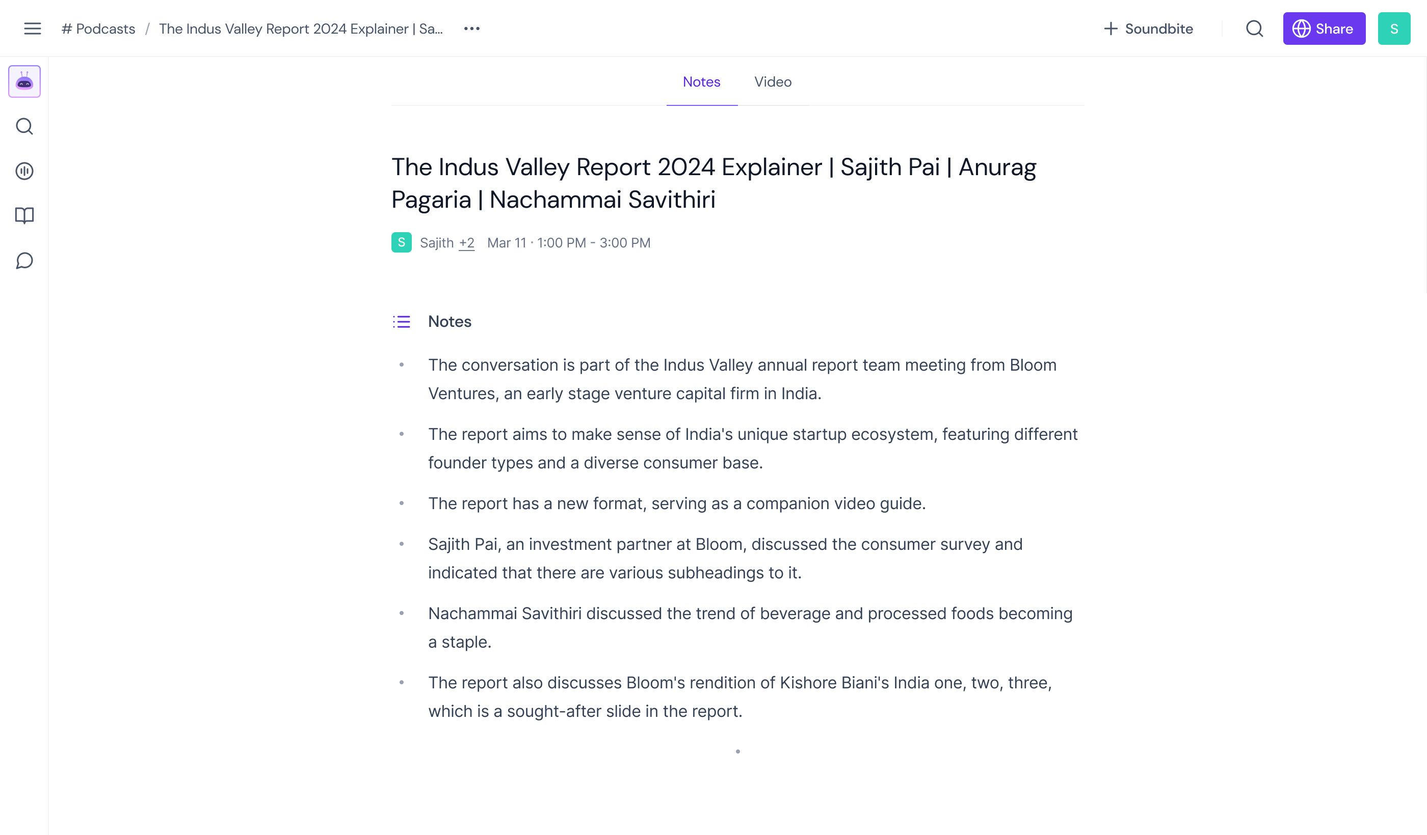 The Indus Valley Report 2024 Explainer | Sajith Pai | Anurag Pagaria | Nachammai Savithiri - Summary powered by Fireflies.ai