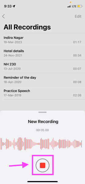 How to record audio on iPhone - Using Voice Memos app