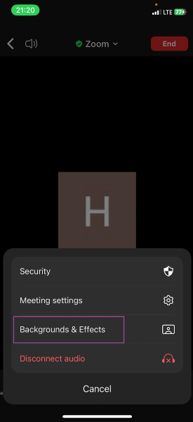 How to Blur the Background on Zoom during a meeting on phone