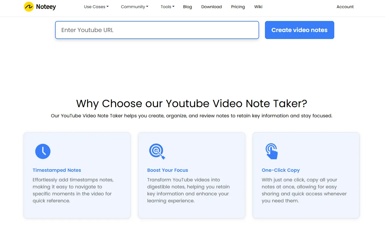 Noteey as an ai notetaker for video
