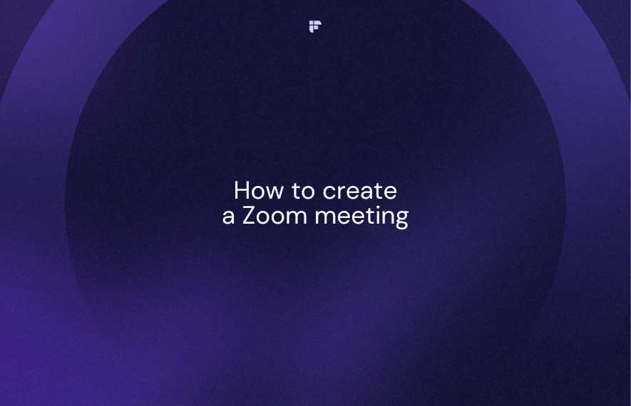 How to create a zoom meeting