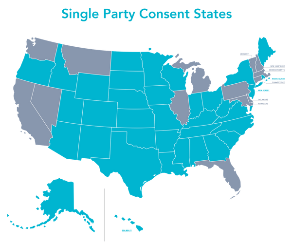 One-party Consent States 2022