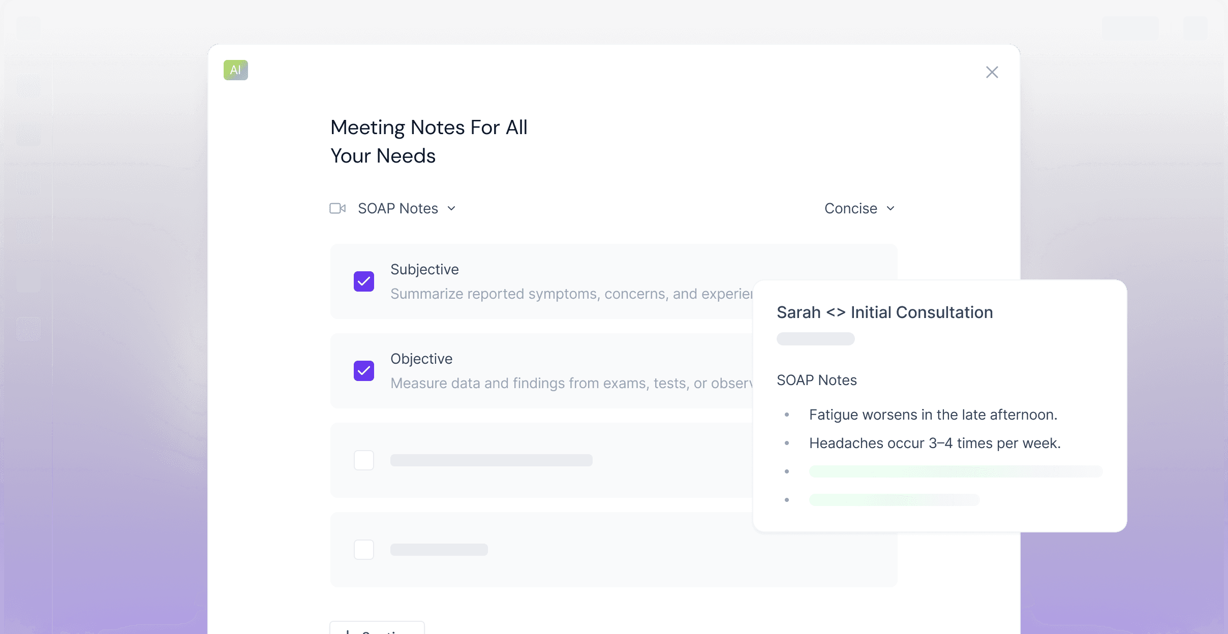 SOAP Notes Format
