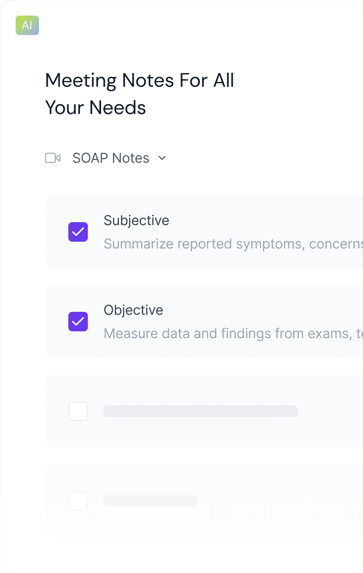 SOAP Notes Format