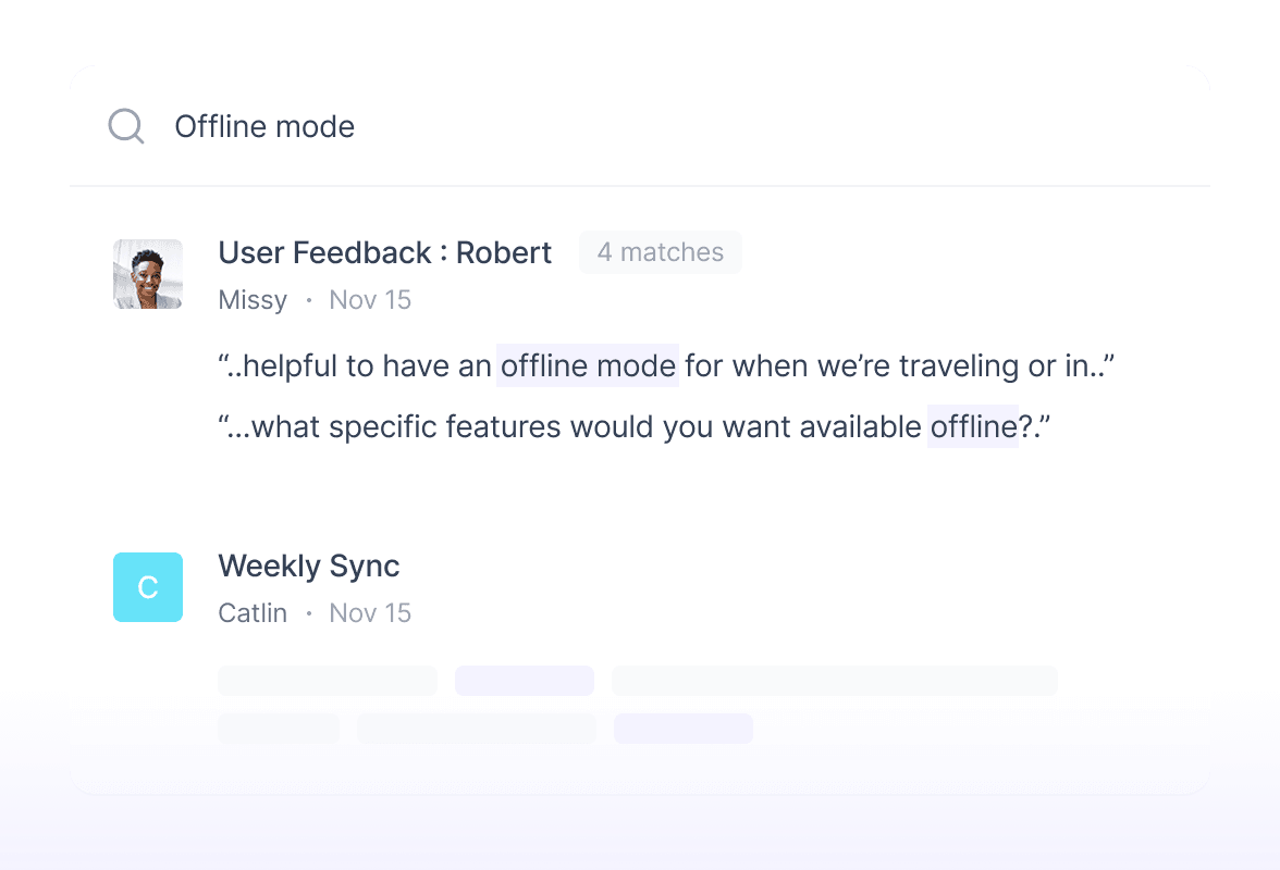Meeting Search