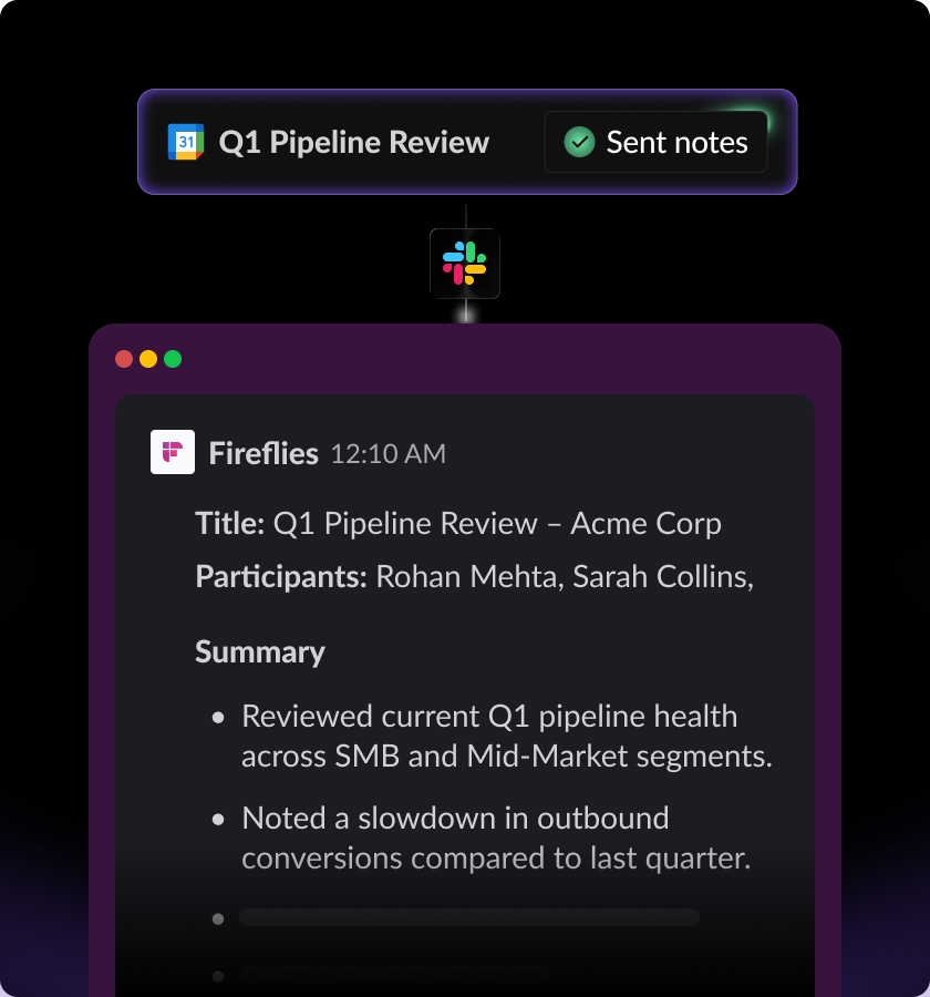Send Meeting Notes to Slack