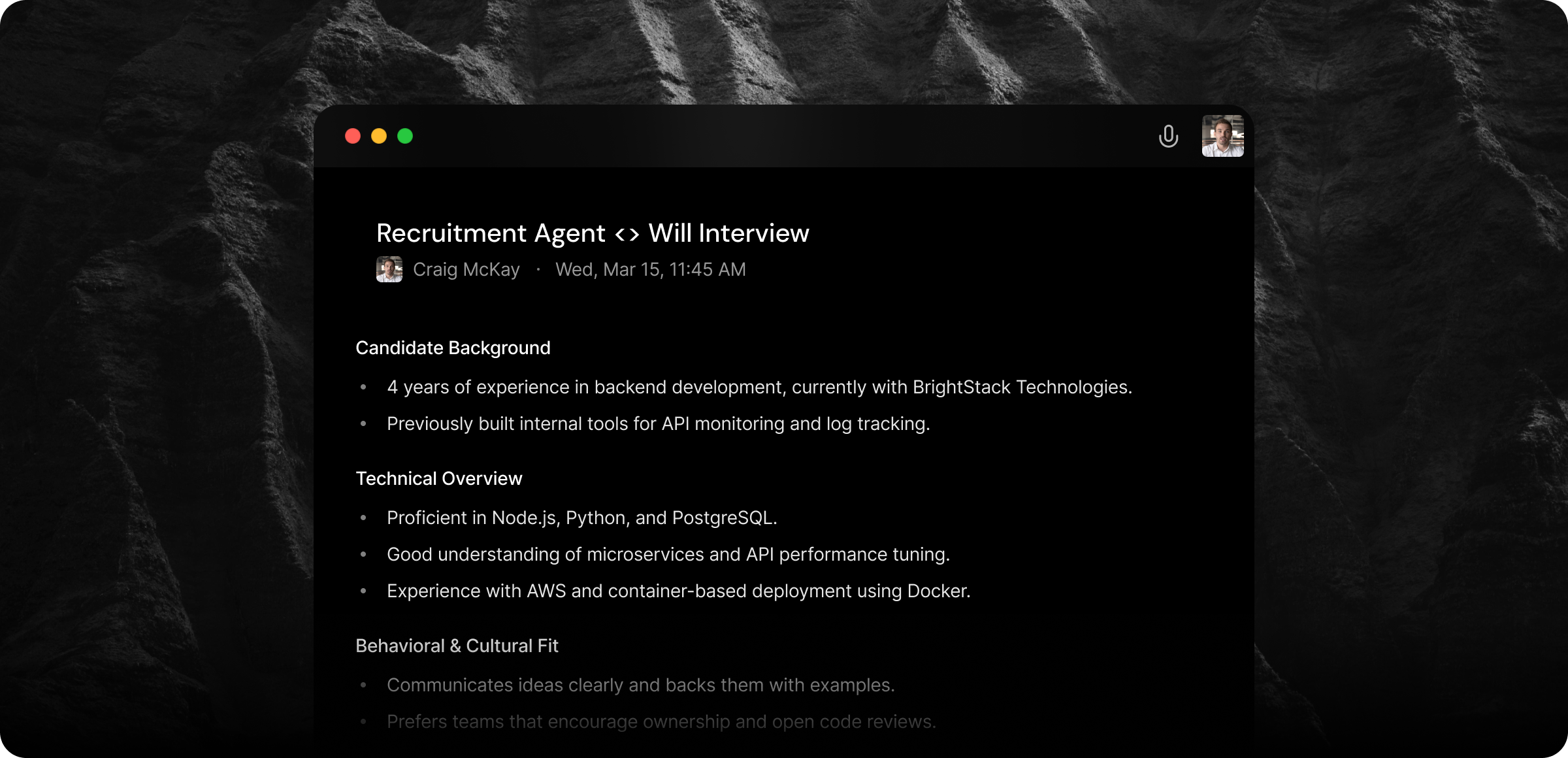 Recordings and Notes