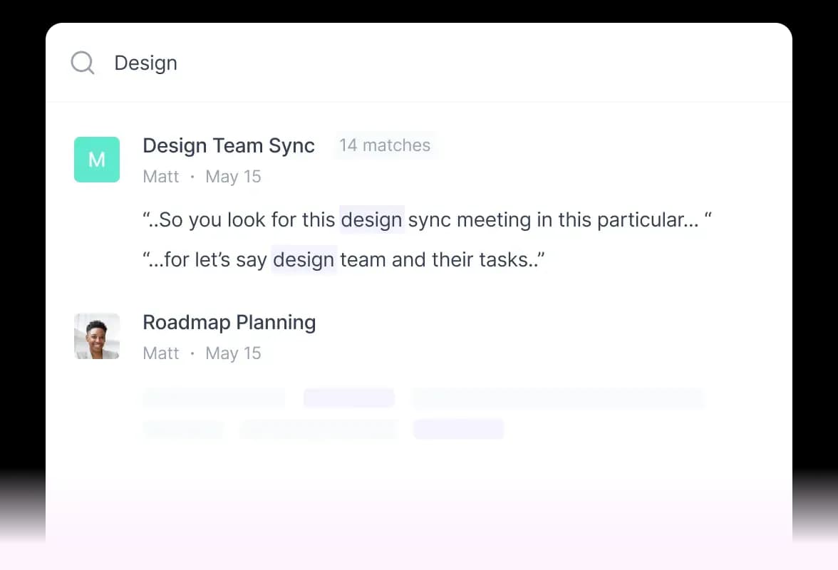 Meeting Search
