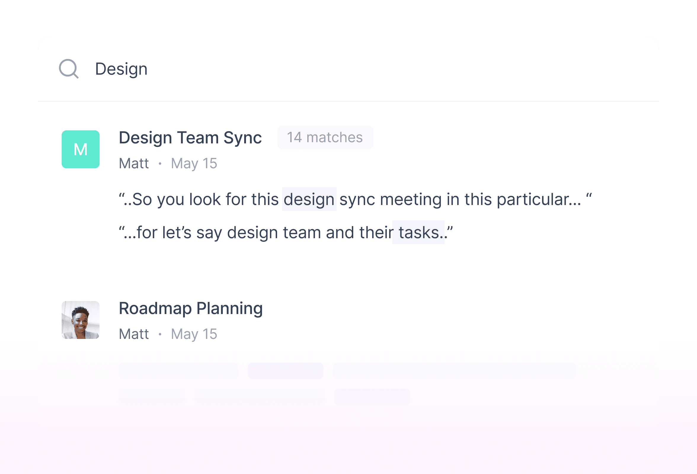 Meeting Search