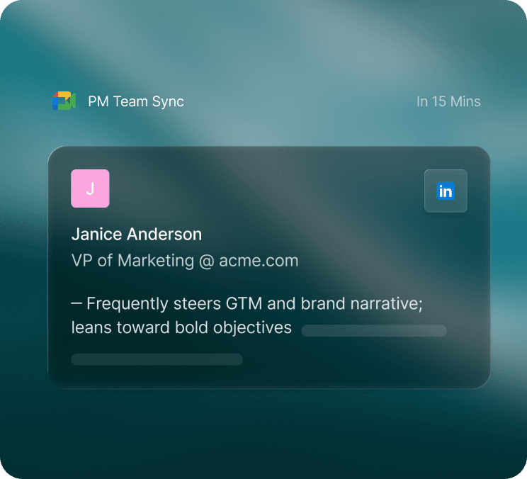 Pre-Meeting Insights